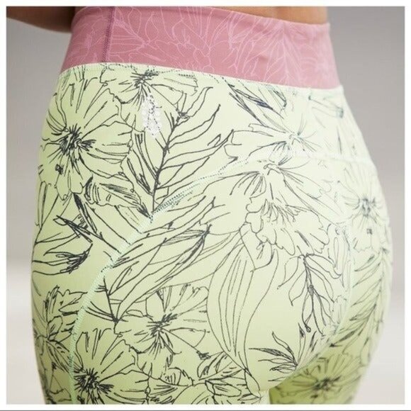 Spandex floral bike shorts FREE PEOPLE MOVEMENT fired up women’s xs tropical - Picture 4 of 9